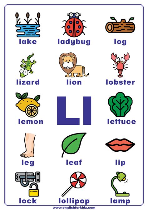 Learn The Letter L .